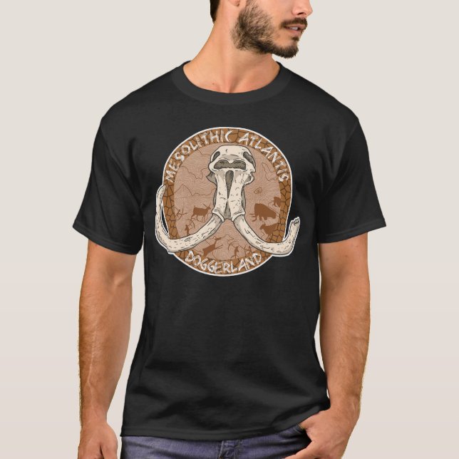 Camiseta Mesolítico Atlântida Doggerland Mammoth Tusks (Frente)