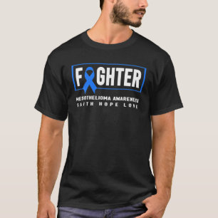 Camiseta Mesotelioma Fighter Azul Fita Mesotelioma Awar
