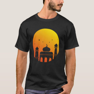 Camiseta Mesquita Arte Islâmica Ramadan Eid Design para Muç