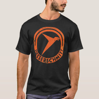 Camiseta Messerschmitt Logotipo de aeronave alemã Vintage W