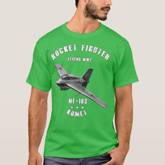 Camiseta Messerschmitt Me 163 Komet Militar Rocket Fighter