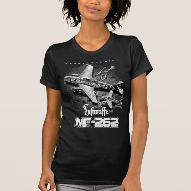 Camiseta Messerschmitt ME- 262 Luftwaffe Aircraft (Frente)