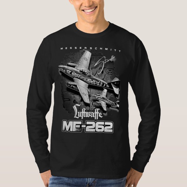 Camiseta Messerschmitt ME- 262 Luftwaffe Aircraft (Frente)