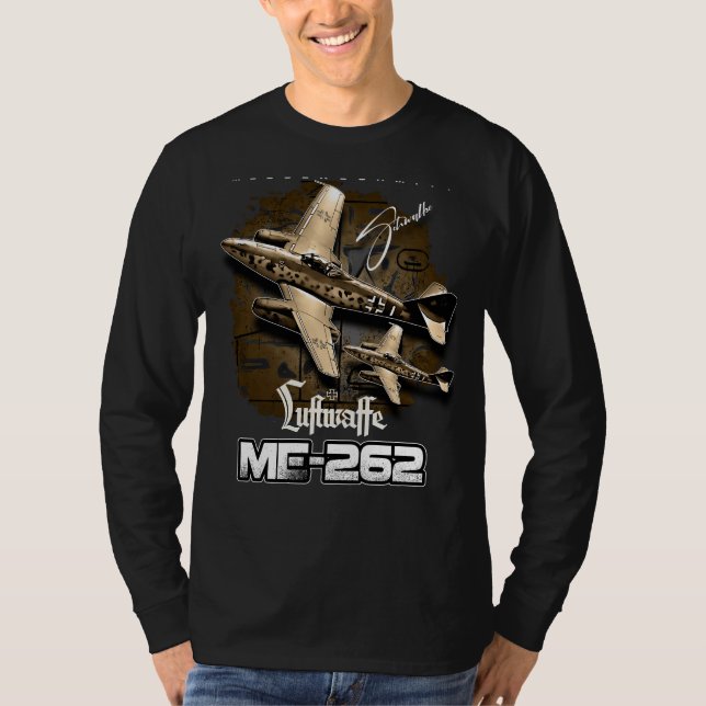 Camiseta Messerschmitt ME- 262 Luftwaffe Aircraft (Frente)