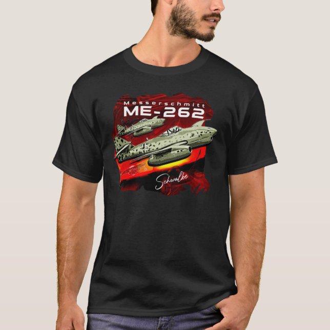 Camiseta Messerschmitt Me- 262 Luftwaffe FighterPlane (Frente)