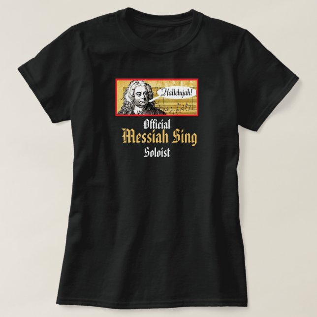 Camiseta Messiah Sing Tee - basta adicionar sua igreja ou c (Frente do Design)