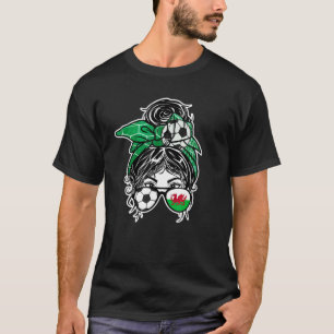 Camiseta Messun Hair Welsh Soccer Girl Wales Jersey Spor