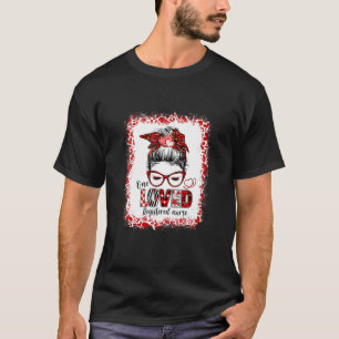 Camiseta Messy Bun Hair Um Amado Enfermeira Registrada Vale