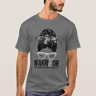Camiseta Messy Bun Leopard Zebra Ribbon Neuroendocrina