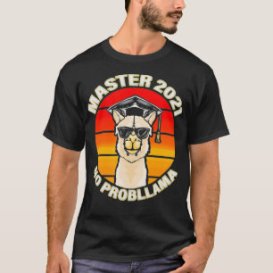 Camiseta Mestrado 2021 Presente para Formando de mestrado u
