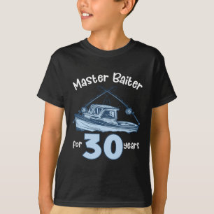 Camiseta Mestrado Byiter Por 30 Anos De Pesca aniversário d