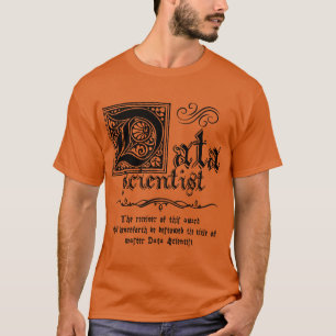 Camiseta Mestrado em Cientista de Dados Medieval