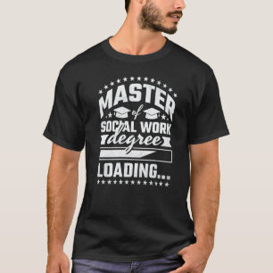 Camiseta Mestrado Em Graduação De Carga Social Gradu