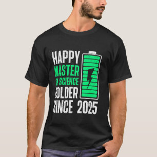 Camiseta Mestrado FELIZ TITULAR DE MESTRE EM CIÊNCIAS 202