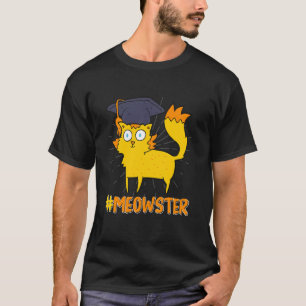 Camiseta Mestrado MEOWSTER Amantes de Gatos Divertidos Mest