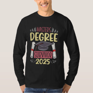 Camiseta Mestrado MESTRADO SOBREVIVENTE 2025 Engraçado