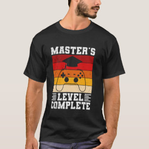 Camiseta Mestrado NÍVEL DE MESTRADO COMPLETO Jogo Divertido