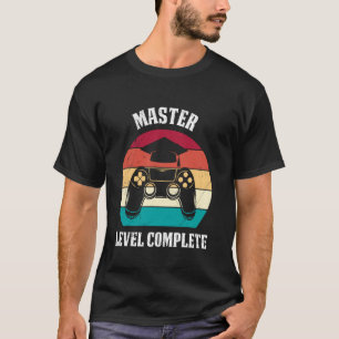 Camiseta Mestrado NÍVEL DE MESTRADO COMPLETO Jogo Divertido