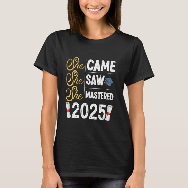 Camiseta Mestrado que ela viu mestrado 2025 garotas (Frente)