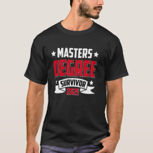 Camiseta Mestrado SOBREVIVENTE DO MESTRADO 2025 Engraçado
