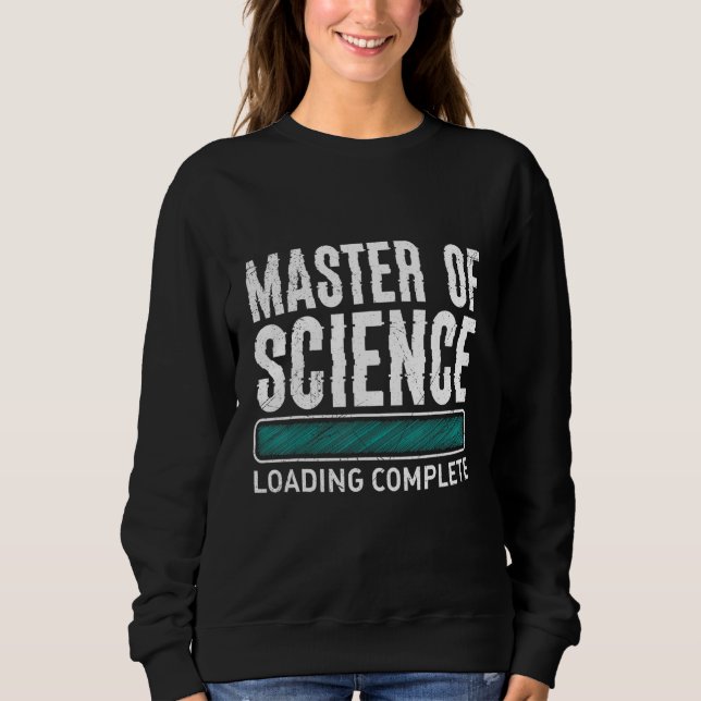 Camiseta Mestrados com grau de carga completa de mestrado e (Frente)