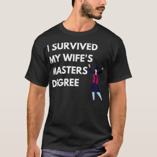 Camiseta mestrados de graduação de mestrado em faculdade de