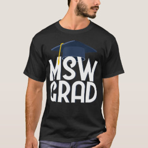 Camiseta Mestrados de Trabalho Social do MSW Graduação Dão