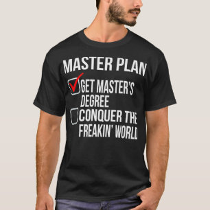 Camiseta Mestrados Engraçados Graduação Graduação Facu