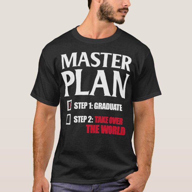 Camiseta Mestrados Graduação MBA Formando Funny Maste (Frente)