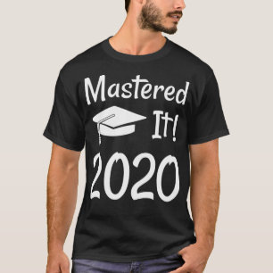 Camiseta Mestrados Graduaram Presente 2020 Engraçados Com E