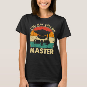Camiseta Mestrados Para Designs De Grau Para Homens Mulhere