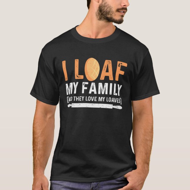 Camiseta Mestre Baker Mãe Eu Pego Minha Família E Eles Amam (Frente)
