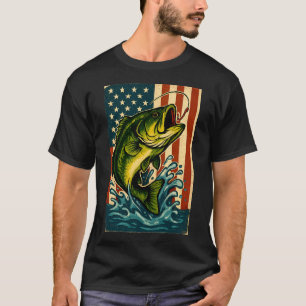 Camiseta Mestre Bluegill (bandeira americana) 1