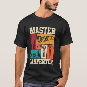Camiseta MESTRE CARPINTEIRO MESTRE Graduado Piada de Mestra