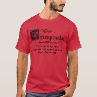 Camiseta Mestre Chiropractor medieval