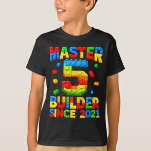 Camiseta Mestre construtor 5º aniversário 2021 5 anos de id