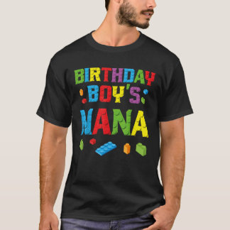 Camiseta Mestre Construtor Aniversariante do Menino a Nana 