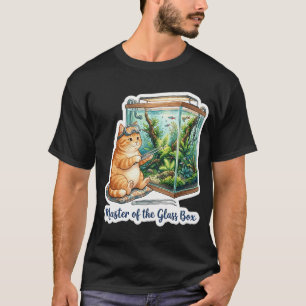 Camiseta Mestre da Caixa de Vidro - Aquascaping Gato