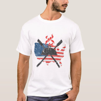 Camiseta Mestre da Churrasqueira do Dia 4 de Julho