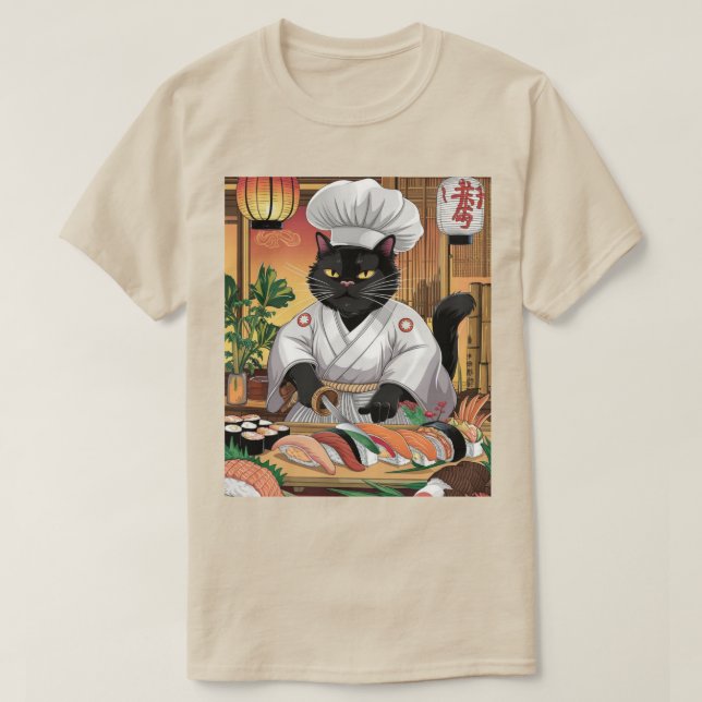 Camiseta Mestre da Culinária Japonesa (Frente do Design)