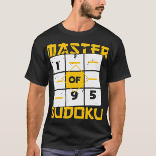 Camiseta Mestre Da Piada De Jogo De Matemática De Sudoku Su
