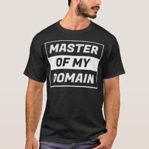 Camiseta Mestre da Vintage do Meu Domínio Retro Engraçado L