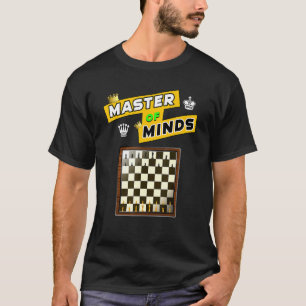 Camiseta Mestre Das Mentes Tabuleiro De Xadrez E Peças Est