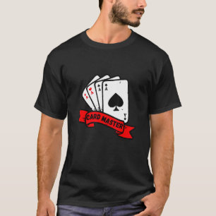 Camiseta Mestre de Cartas - Cartas de Jogar Poker Rummy Bla