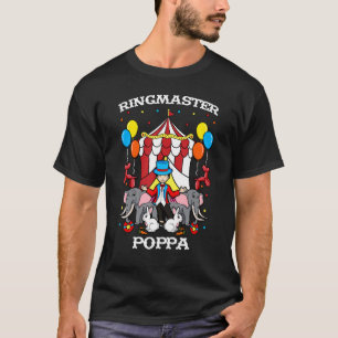 Camiseta Mestre de Cerimônias Poppa Equipe de Evento de Cir