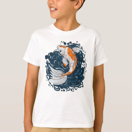 Camiseta Mestre de flexão de água de Koi Fish