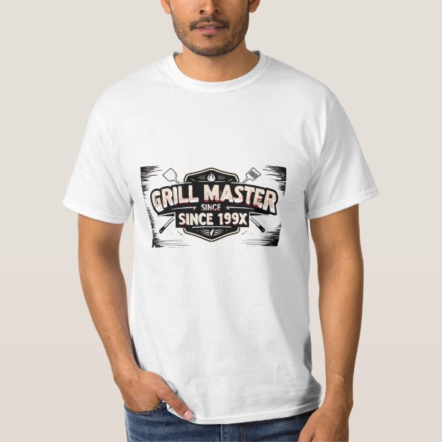 Camiseta Mestre de Grill Desde [Ano] (Frente)