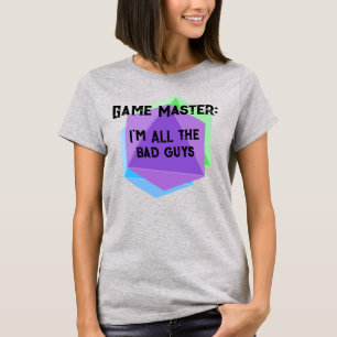 Camiseta Mestre de Jogo Sou TODOS a Camisa-T das Mulheres d