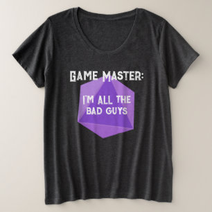 Camiseta Mestre de Jogo Sou TODOS a Camisa-T das Mulheres d