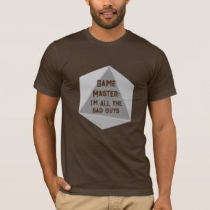 Camiseta Mestre de Jogo Sou TODOS a Camisa-T dos Homens das